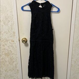 Elegant Black Lace Kids Dress